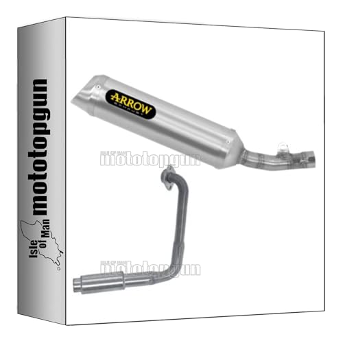 Escape completo Arrow Thunder con fondo de acero que reduce el peso de tu Yamaha YZF R125