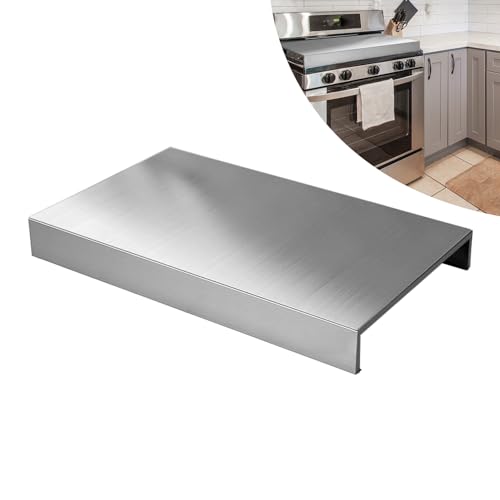 Range Stove Cover Stainless Steel Burner Top Cover For Gas Stove Electric Stove,Noodle Board,Cutting Board,Sink Cover RV Stove Top Cover Expanding Extra Space Work Counter (Color : Silver)