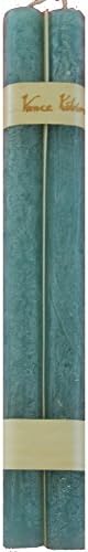 Vance Kitira Timber Taper Candle Pair - Sea Glass
