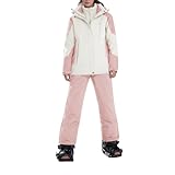 Conception 3 en 1 polyvalente : ensemble de ski combine une veste et un pantalon thermiques coupe-vent, offrant une complète contre le froid et les intempéries pour le ski ou le snowboard.