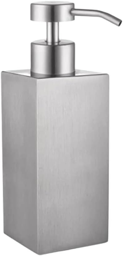 Stainless Steel Soap Dispenser Refillable Lotion Dispenser Indestructible Soap Pump Dispenser 14oz for Office Toilet Home