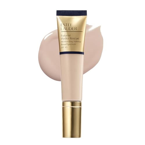 Estée Lauder Futurist Hydra Rescue Moisturizing Foundation Makeup SPF 45 for a 12-Hour Glow, 1.2 Fl Oz, 1C1 Cool Bone