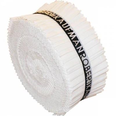 Precuts - Snow - Roll Up RU 189 40 2.5" Strips - Cotton Quilting Fabric