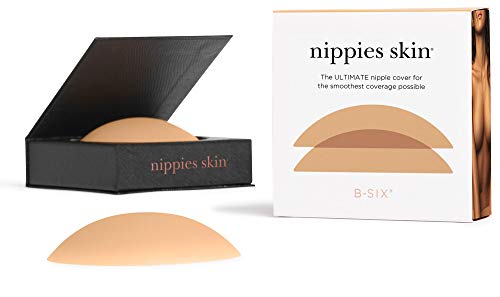Nippies Skin Ultimate Adhesive Nipplecovers Pasties & Travel Case - Caramel (Large) 2-Pack #TOP1