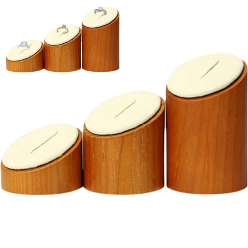 Présentoir de bague en bois x3 pour vitrine et salon professionnel - 2