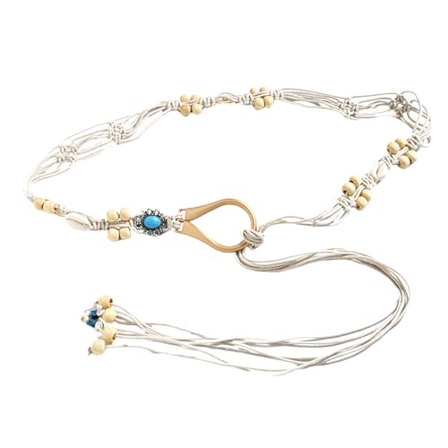 Sexy Waist Chain Casual Tie Belt Vintage Waist Ceinture Sexy Lady Belt Exquisite Woven Beads Western