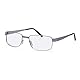 Hero Rechteckig Metall Brillen in Anthracite für Herren, Brille mit Sehstärke, optional mit Sonnenbrillen tönung oder Blaulichtfilter (Modell HRO-4110-C2-56)