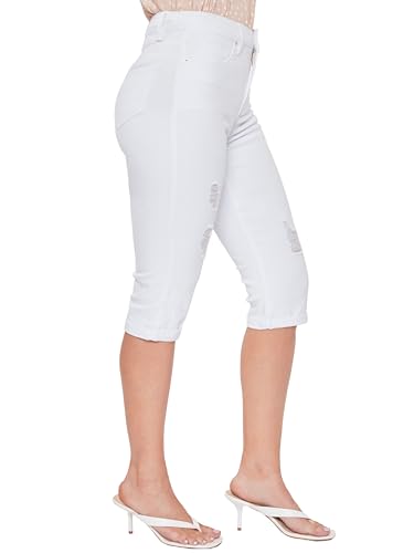 Royalty For Me Womens Women's Petite 1 Button Double Cuff Capri2