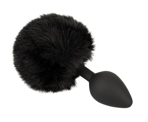 You2Toys Fluffy Tail Size M Plugs Anals Noir 3,5 cm