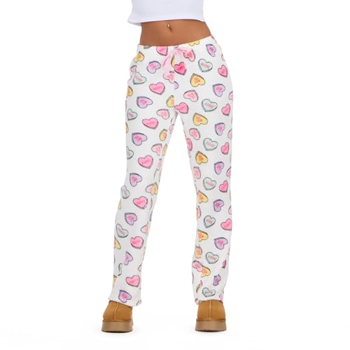 Forever 21 Calça feminina de pelúcia para dormir, Marfim, GG