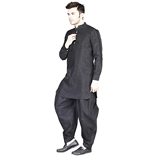 Image of TAHVO Men's Casual Cotton Kurta Shirt, Short Kurta