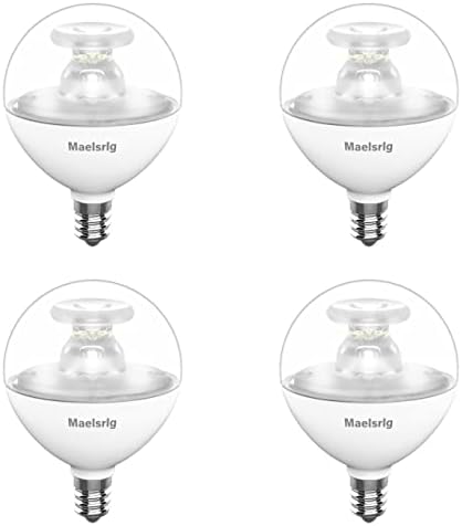 G16 5 Light Bulb Led 60w Equivalent Small Round Light Bulbs E12 Candelabra Base Dimmable Daylight 5000k 7w 600 Lumens Type G Light Bulb Clear Glass Pack Of 4 Amazon Com G16 5 Light Bulb Led 60w Equivalent Small Round Light Bulbs E12 Candelabra Base Dimmable Daylight 5000k 7w 600 Lumens Type G Light Bulb Clear Glass Pack Of 4 Amazon Com