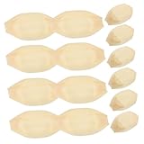 Yardenfun 50 Piezas Bandejas de Papel Kraft para Alimentos Resistentes y Desechables Diseño Barco para Patatas Fritas Brochetas y Bbq para Eventos y Puestos de Comida