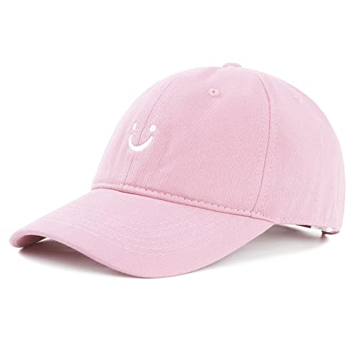 Unisex Cute Smiley Face Baseball Hat Adjustable Womens Baseball Caps Trendy Baseball Cap Women Men Golf Dad Hat