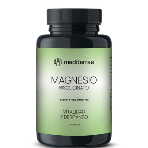 Mediterrae Magnesio Bisglicinato con Magnesium Malato | Fórmula Pura de Alta Absorción en Cápsulas Vegetales | Magnesium Complex para Energía, Relajación y Vitalidad | Sin Gluten, Apto Veganos