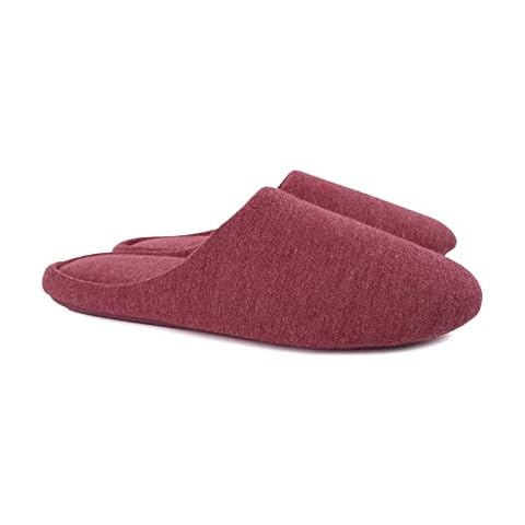 ofoot Women's Memory Foam Cotton House Slippers for Summer - Comfortable,Washable Indoor Bedroom Shoes with Non-Slip Rubber Outsoles (Rose, US 7-8) Cover