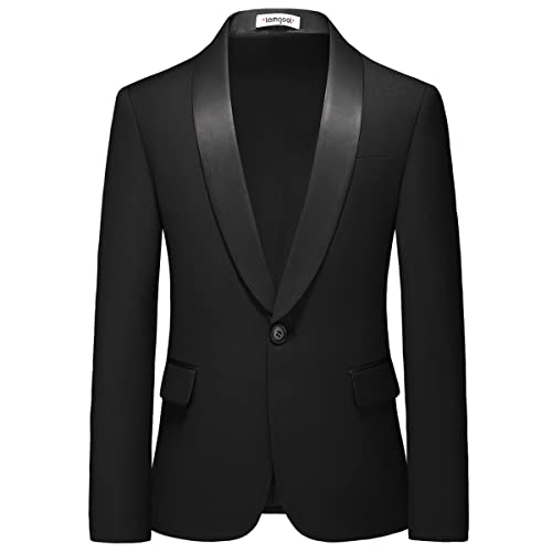 Image of Boy Suits 3 Piece Slim Fit Formal Suit Set with Tuxedo Jacket Vest Pants for Kids Wedding Ring Bearer Party