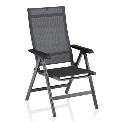 Kettler Basic Plus Premium Multipositionssessel, anthrazit/lakritz, Alu/Outdoorgewebe, 0102401-7000