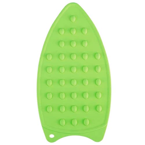EUROXANTY Suela Protectora para la Plancha | Resistente al Calor | Protector Antideslizante | Color Verde Llamativo para Ver Donde se Coloca la Plancha | 26 x 15 Centímetros |