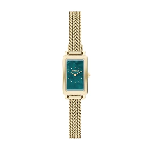 Image of Skagen Hagen Lille Rectangular Stainless Steel Watch for Women