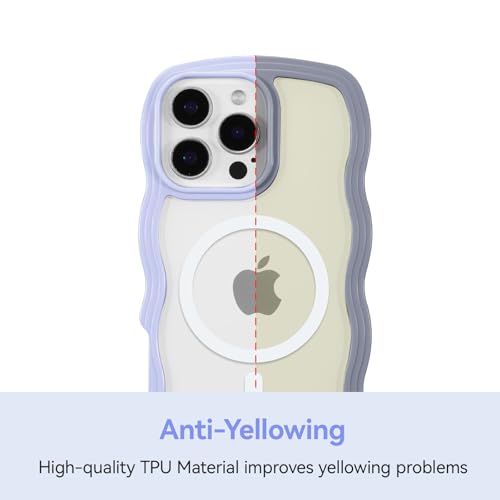 Housse antichoc iPhone 17e transparente violette silicone souple MagSafe - 6