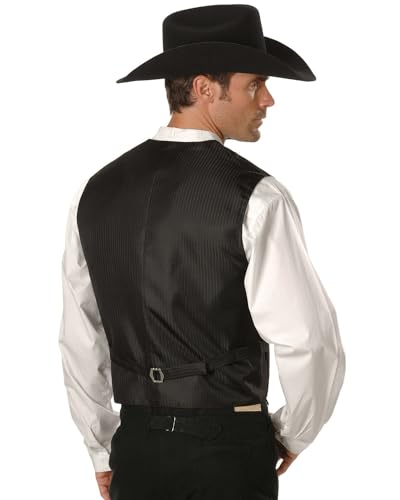Image of Scully Black Classic Paisley Men's Vest RW093