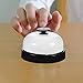 NUOBESTY Call Bells Front Desk Service Bells Dinner Serving Bell for Hotels Schools Restaurants Bar Reception Areas Black