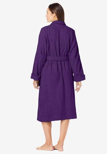 Dreams & Co. Plus Size Short Terry Robe2