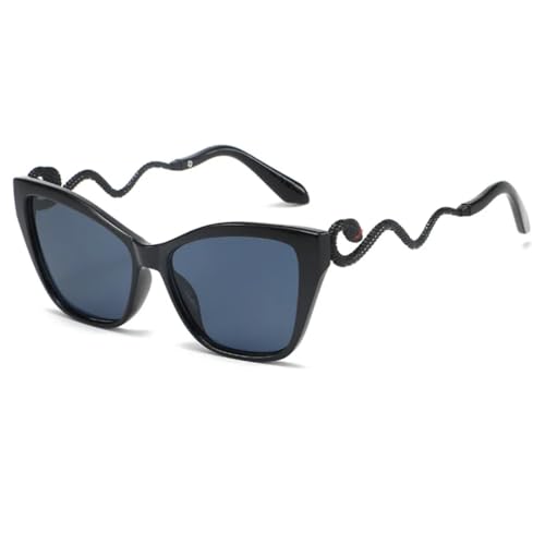 Lunettes œil de chat serpent femmes vintage punk protection solaire luxe UV400