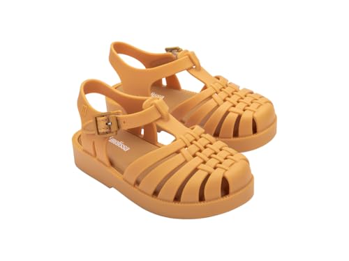 Image of mini melissa Possession Jelly Fisherman Sandal for Toddler and Kids | Iconic Fisherman Jelly Sandal for Toddlers & Girls, Adjustable Buckle, Waterproof, Bubblegum Scent, Play & Dress Shoes