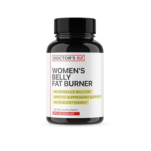 #1 Rated Belly Fat Burner Supplement for Women | Metabolism Booster, Suppress Appetite, Burn Calories | Lose 3 to 5″ Around Waist in 60 Days | Extra Strength Weight Loss Pills – 60 Servings