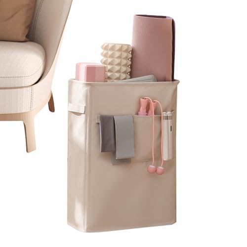 Cesta de almacenamiento de colchonetas de yoga, estante organizador de colchonetas de yoga - Cesta de almacenamiento impermeable en las esquinas - soporte lavable que ahorra espacio, portavasos de