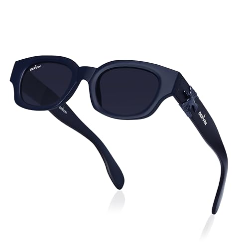 Image of Dervin UV Protection Polarized Rounded Rectangle Sunglasses for Men and Women