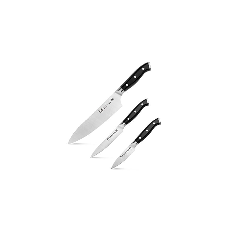 Cangshan D Series 61772 German Steel Forged 3-Piece Starter Knife Set