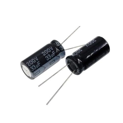 Condensateur électrolytique 200V 68uF composant électronique radial 13x20mm pour circuit imprimé