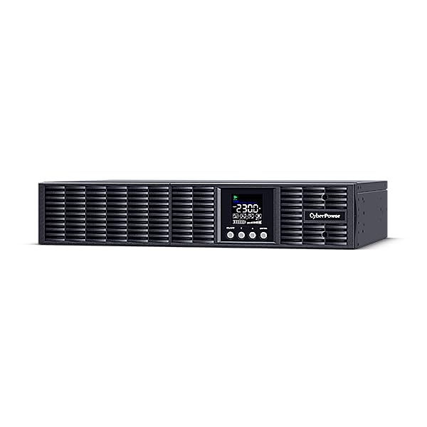 CyberPower OLS1500ERT2UA-B Onduleur Onduleur en Ligne 1500 VA 1350 W, Tour/Rack 2U Noir pour Un Fonctionnement continu, Onde sinusoïdale Pure, Mode ECO > 95% d'efficacité, LCD Couleur, USB HID, 8 x