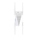 TP-Link Wi-Fi 無線LAN 中継器 Wi-Fi6 対応 2402Mbps(5Ghz) + 2402Mbps(5GHz) + 574Mbps(2.4GHz) 11ax/ac トライバンド 160MHz スマートローミング OneMesh 対応 かんたん設定 ブリッジモード (APモード) ギガ有線LANポート RE815X/A