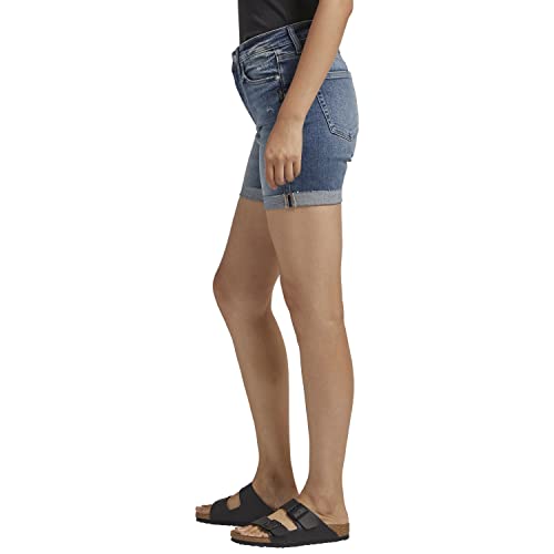 Silver Jeans Co. Women's Sure Thing High Rise Long Short2