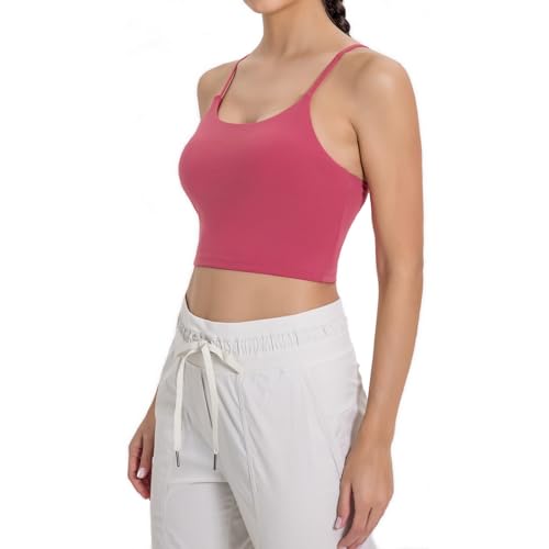 Image of Lemedy Women Padded Sports Bra Fitness Workout Running Shirts Yoga Tank Top