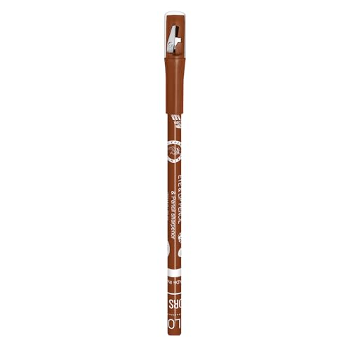 Image of Colors Queen Eye & Lip Liner Pencil with Sharpener | Long Lasting & Smudge Proof Lip Liner | Matte Finish, Rich Color Payoff Sharpenable Pencil (Chestnut)