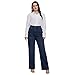 Plus Size Baggy Jeans for Women Wide Leg Women Jeans Full Length Mom High Waist Tall Loose Wide Leg Pants (W2384,18W, 3XL, Dark Blue)