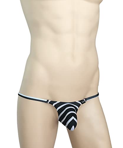 Faringoto Men's Thong Underwear Ice Silk Translucent Breathable Briefs Underwear #TOP2