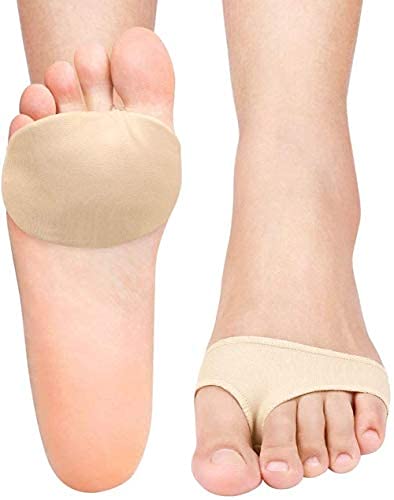 Doact Metatarsal Pad Fußpolster Mittelfuß, Metatarsalgie Pad mit Eingebaut Silikon Pads, Mittelfußpolster Ballen Fußpads für Morton Neuroma, Mittelfußknochenschoner, Vorderfußballen Schmerzlinderung