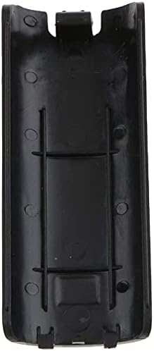 Battery Door Lid Cover Back Cover Pack Case Shell + Hand Strap Lanyard for Wii Remote Controller Replacement (Black)