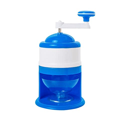 Trituradora de hielo portátil y máquina de hielo afeitado a mano, máquina manual de batidos de frutas, mini afeitadora de hielo, trituradora de hielo pequeña, rallador de queso (azul, talla única)