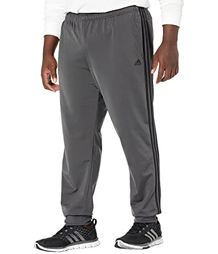 Image of adidas Men's Mid Rise Essentials Warm-Up Slim Tape 3-Stripes Tracksuit Bottoms