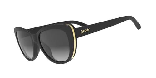 goodr Breakfast Run To Tiffany's Black Cat-Eye Frame Sunglasses