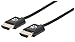 Produktbild Manhattan 394376 Ultradünnes High Speed HDMI-Kabel mit Ethernet-Kanal (HEC ARC 3D 4K) HDMI-Stecker auf HDMI-Stecker geschirmt schwarz 3 m