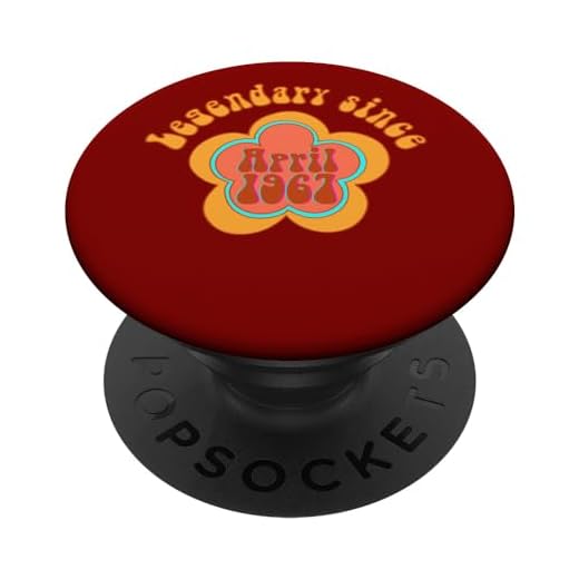 Nacido en abril de 1967 Cumpleaños Legendario desde 1967 PopSockets PopGrip Intercambiable