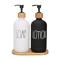 Black Lotion White Soap & Tray